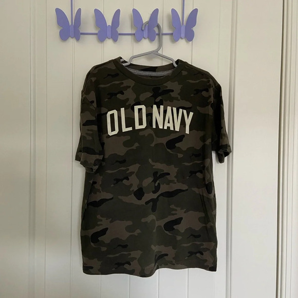 Old Navy Other - NWOT‎ | Old Navy boy’s green camouflage decal tshirt — medium